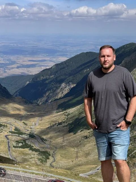 Nick in the mountains