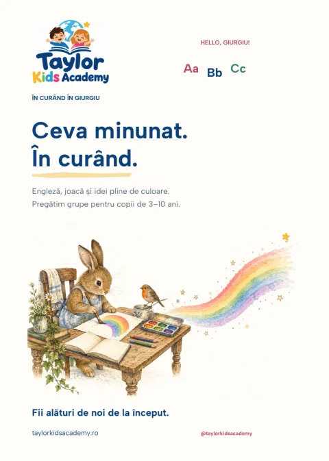 Probă a pliantului A5 ilustrat Taylor Academy